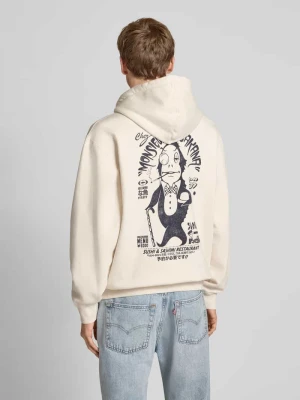 Bluza z kapturem i nadrukiem z napisem model ‘MONSIEUR SAKANA’ Edwin
