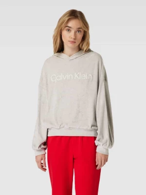 Bluza z kapturem i napisem z logo model ‘COZY LOUNGE’ Calvin Klein Underwear