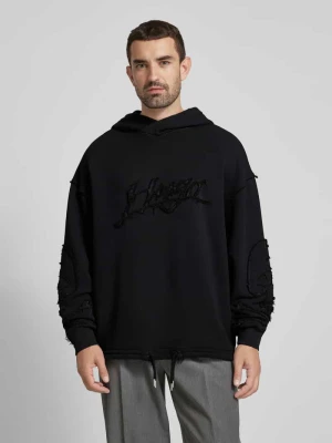 Bluza z kapturem i napisem z logo model ‘Daskuldy’ HUGO
