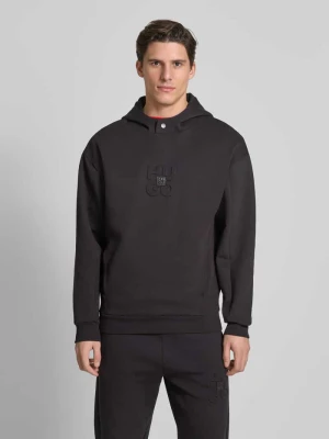 Bluza z kapturem i naszywką z logo model ‘Debostaco’ HUGO