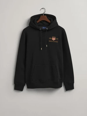 Bluza z kapturem i średniej wielkości emblematem tarczy GANT