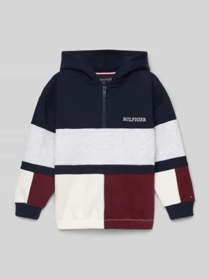 Bluza z kapturem i wyhaftowanym logo model ‘BLOCK’ Tommy Hilfiger Kids