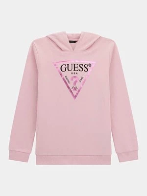 Bluza Z Kapturem I Z Laminowanym Trójkątnym Logo Guess Kids