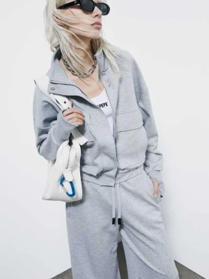 Bluza z kapturem i zamkiem błyskawicznym PATRIZIA PEPE