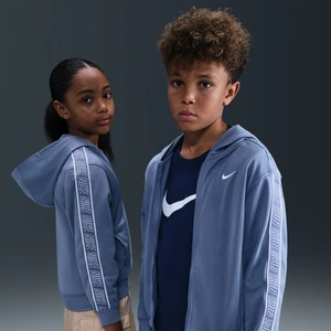 Bluza z kapturem i zamkiem na całej długości dla dużych dzieci Dri-FIT Nike Sportswear Club - Niebieski