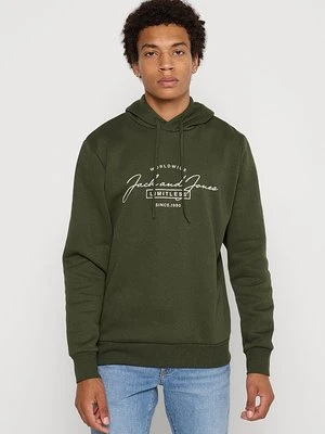 Bluza z kapturem Jack&Jones zielony