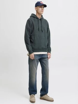 Bluza z kapturem Jack&Jones ciemnoszary