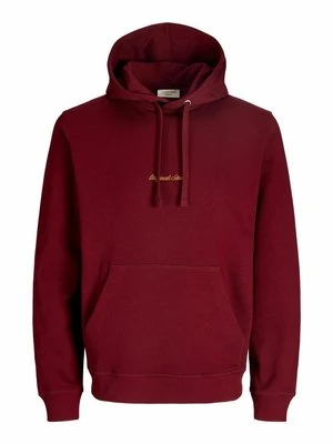 Bluza z kapturem Jack&Jones ciemnoczerwony