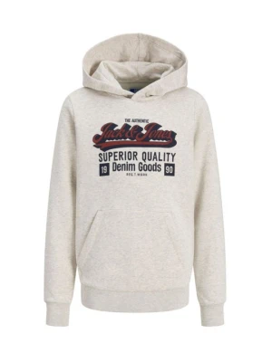 Bluza z kapturem Jack & Jones Kids mleczny