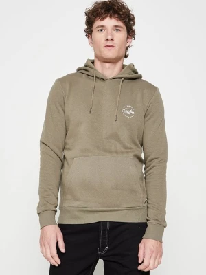 Bluza z kapturem Jack&Jones oliwkowy