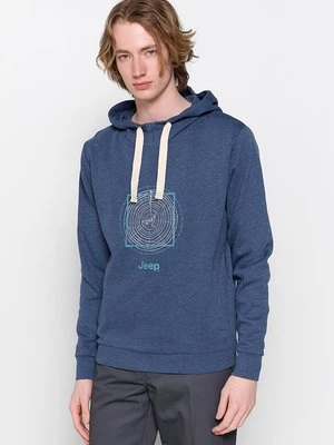 Bluza z kapturem Jeep niebieski