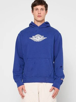 Bluza z kapturem Jordan błękit królewski