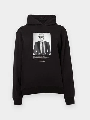 Bluza z kapturem KARL LAGERFELD czarny