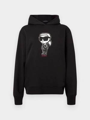 Bluza z kapturem KARL LAGERFELD czarny