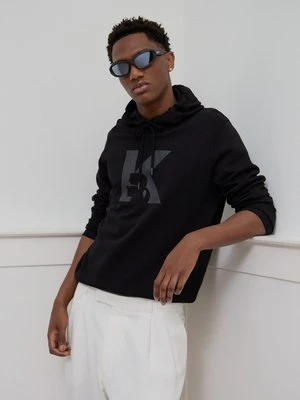 Bluza z kapturem KARL LAGERFELD czarny