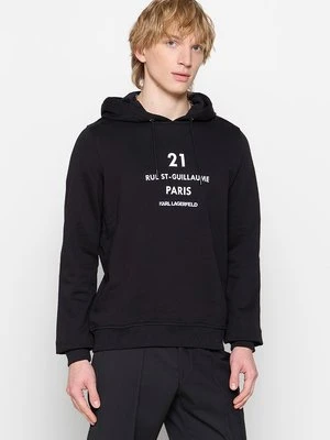 Bluza z kapturem KARL LAGERFELD czarny