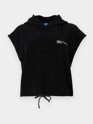 Bluza z kapturem KARL LAGERFELD czarny