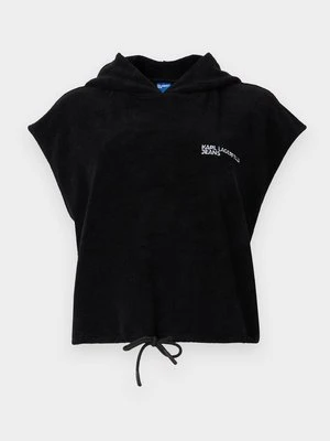 Bluza z kapturem KARL LAGERFELD czarny