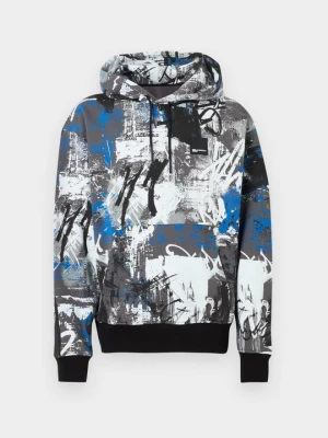Bluza z kapturem KARL LAGERFELD niebieski