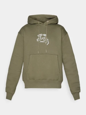Bluza z kapturem Karma8a oliwkowy