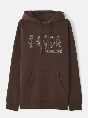 Bluza z kapturem Kidsuper brązowy