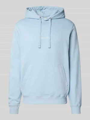 Bluza z kapturem, kieszenią kangurką i wyhaftowanym logo jack & jones