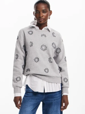 Bluza z kapturem kwiaty klejnot Desigual