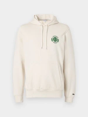 Bluza z kapturem Lacoste mleczny