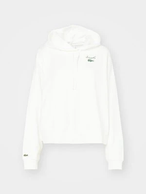Bluza z kapturem Lacoste mleczny