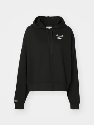 Bluza z kapturem Lacoste czarny