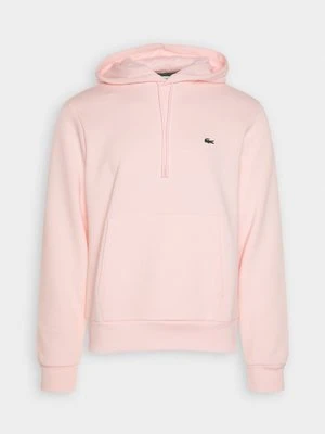 Bluza z kapturem Lacoste jasnoróżowy