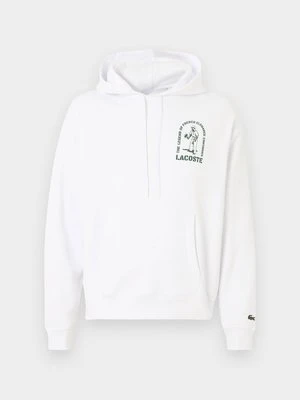 Bluza z kapturem Lacoste biały