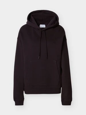 Bluza z kapturem Lacoste ciemnobrązowy