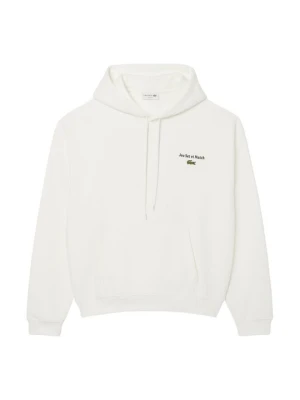 Bluza z kapturem Lacoste biały