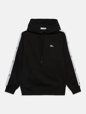 Bluza z kapturem Lacoste czarny
