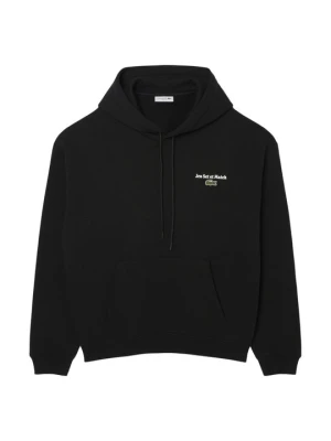 Bluza z kapturem Lacoste czarny