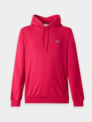 Bluza z kapturem Lacoste czerwony