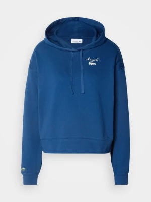 Bluza z kapturem Lacoste granatowy