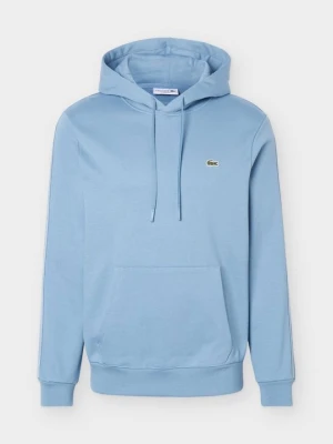 Bluza z kapturem Lacoste jasnoniebieski
