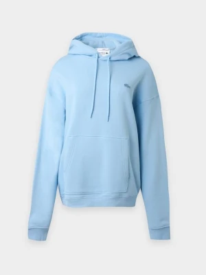 Bluza z kapturem Lacoste jasnoniebieski