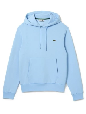 Bluza z kapturem Lacoste jasnoniebieski
