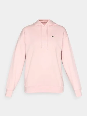 Bluza z kapturem Lacoste jasnoróżowy