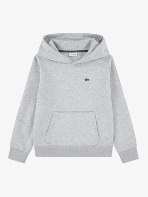 Bluza z kapturem Lacoste jasnoszary melanż