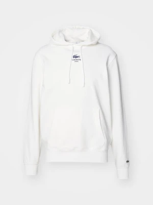 Bluza z kapturem Lacoste mleczny