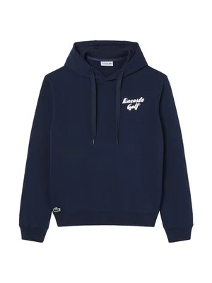 Bluza z kapturem Lacoste niebieski