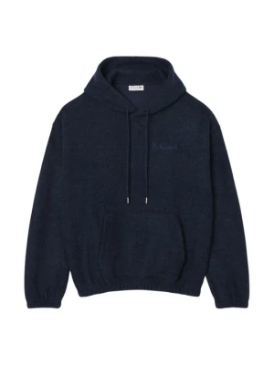 Bluza z kapturem Lacoste niebieski