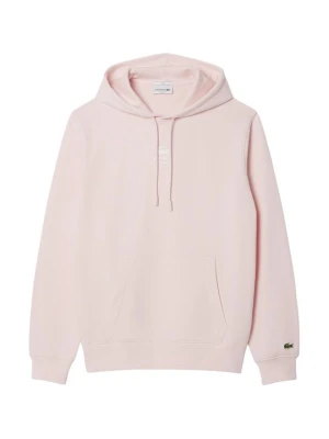 Bluza z kapturem Lacoste różowy