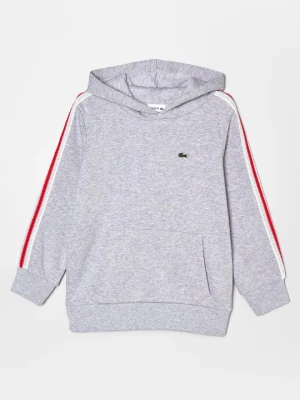 Bluza z kapturem Lacoste srebrny