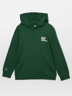 Bluza z kapturem Lacoste zielony
