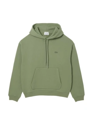 Bluza z kapturem Lacoste zielony